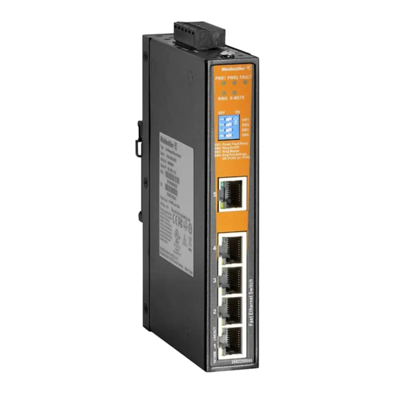 Weidmüller IE-SW-AL05LM-5TX Hardware Installation Manual