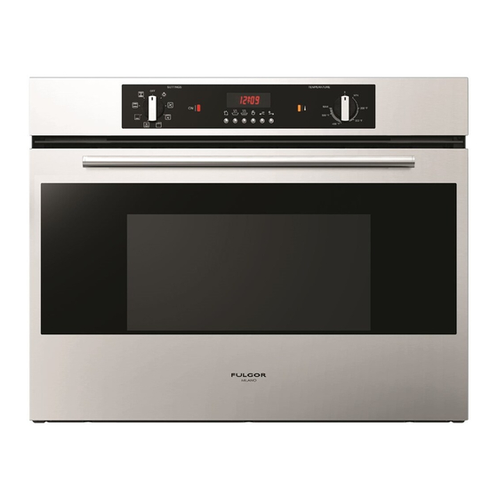 FULGOR F1SM30 1 Series Installation Instructions Manual