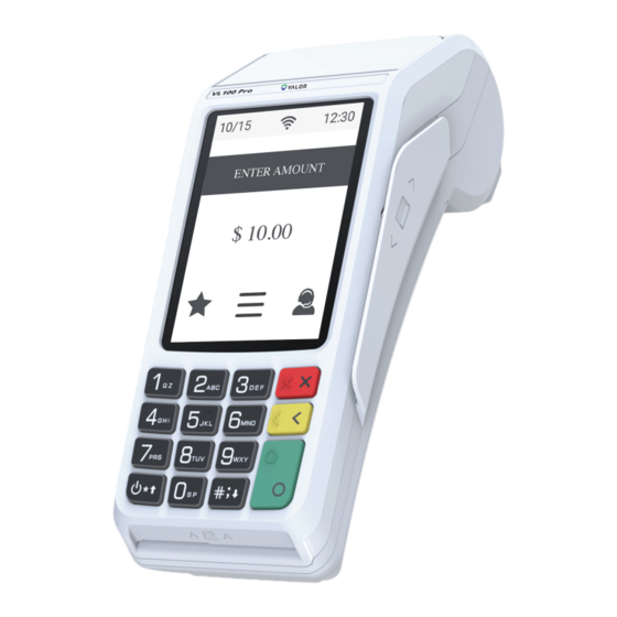 Valor VL 100 Pro Quick Reference Manual