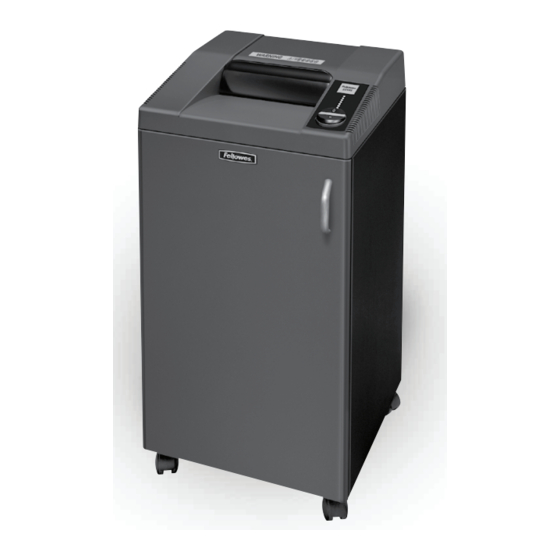Fellowes Fortishred 3250HS Instruction Manual
