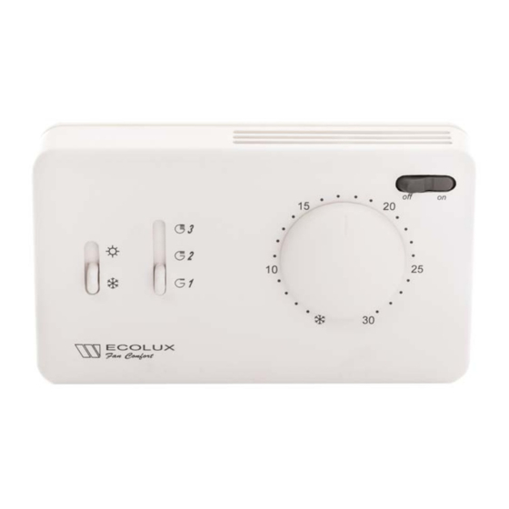 Watts ECOLUX Fan Confort 4T Installation And Fixing Instructions