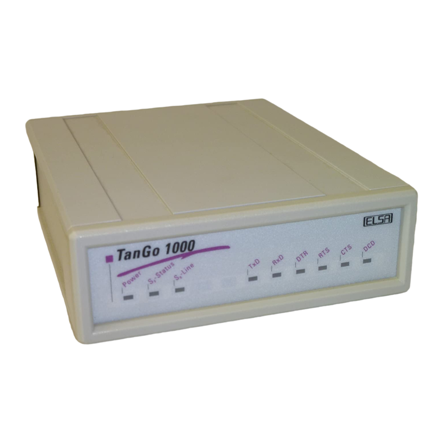 ELSA TanGo2000 Installation Manual