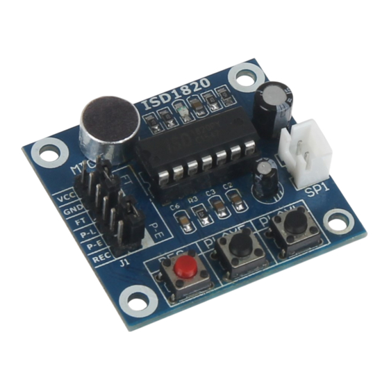 Joy-it SBC-SOUNDMODULE Manual