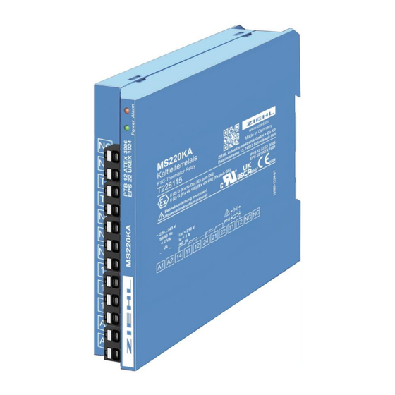 ZIEHL MS220KA Operating Manual