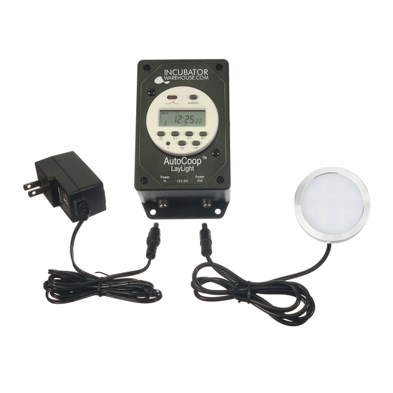 Incubator Warehouse AutoCoop LayLight Instruction Manual