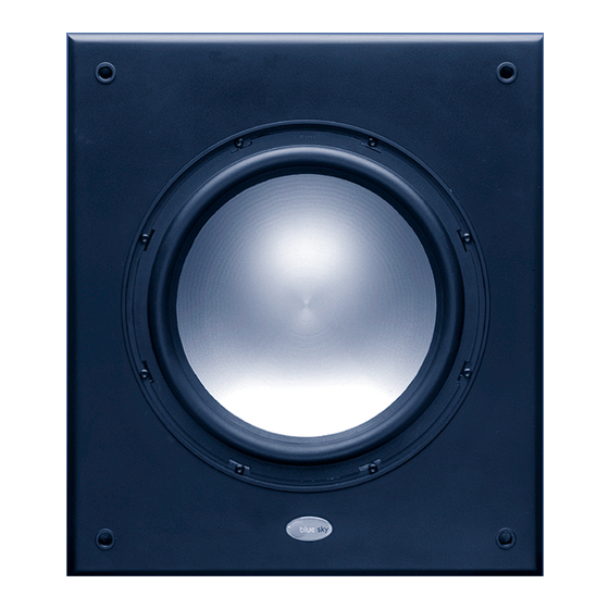 BLUE SKY SUB 12 ACTIVE SUBWOOFER Owner's Manual