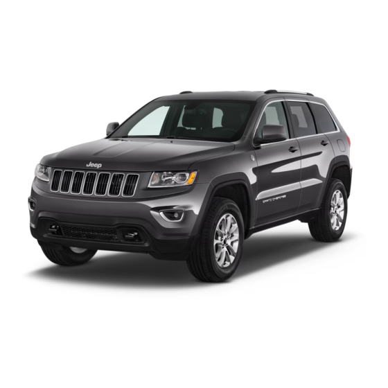 Jeep grand cherokee 2016 Operating Information Manual