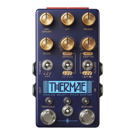 Chase Bliss Audio Thermae Instructions