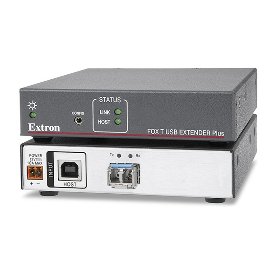 Extron electronics FOX T USB Extender Plus Setup Manual