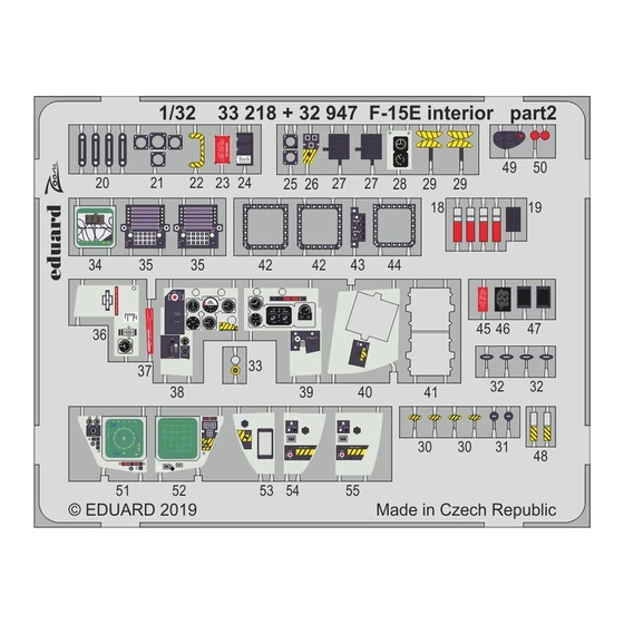 Eduard F-15E interior Quick Start Manual