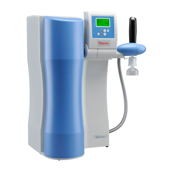 Thermo Scientific Barnstead GenPure Operating	 Instruction