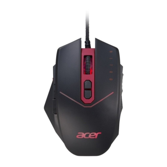 Acer NITRO MOUSE II Gaming Manuals