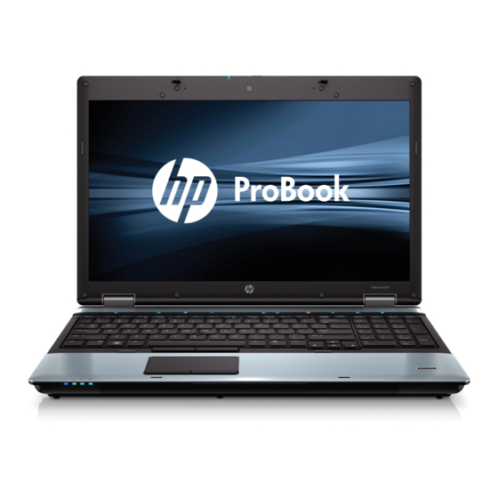 HP ProBook 6550b Manuals