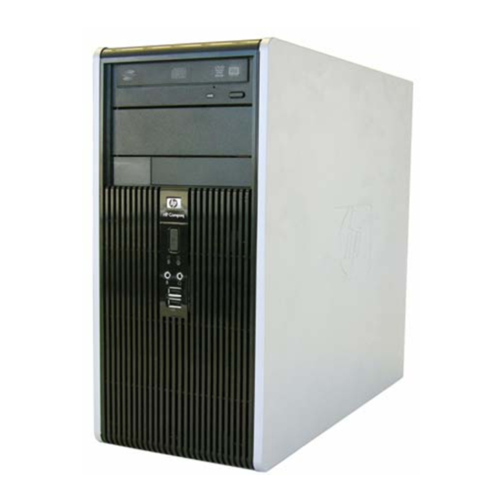 Compaq dc5800 Illustrated Parts & Service Map