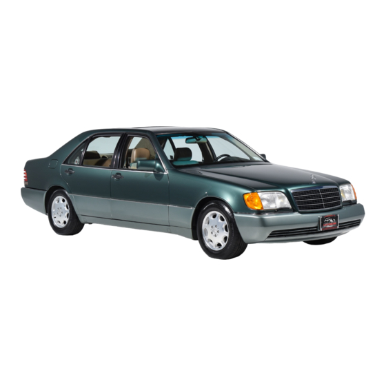 Mercedes-Benz 400 SEL 1993 Owner's Manual