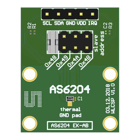 AMS AS6204 User Manual