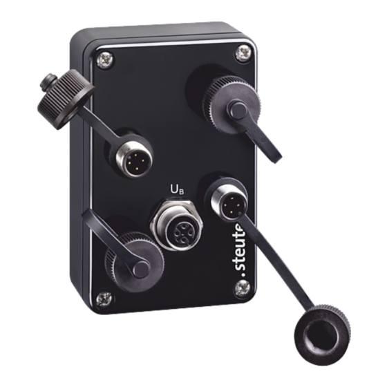 steute RF I/O SW868-4E-Vcc-extern Mounting And Wiring Instructions