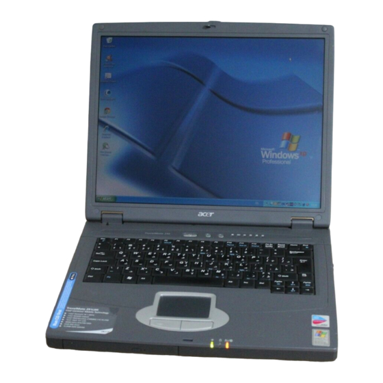 Acer TravelMate 290 User Manual