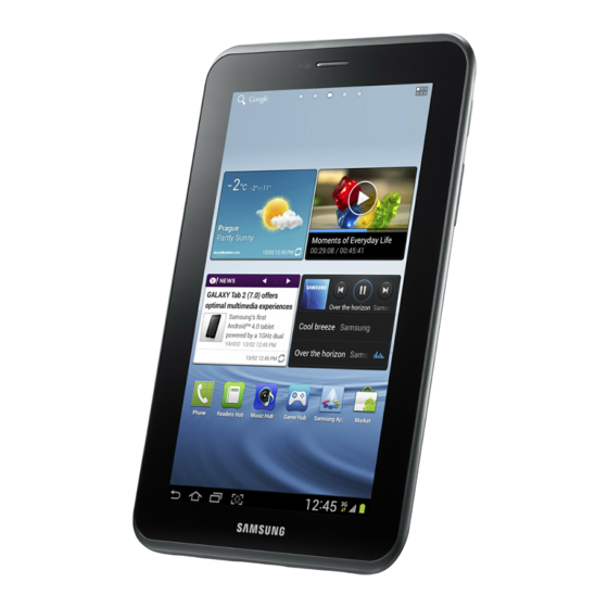 Samsung GT-P3100 Quick Start Manual