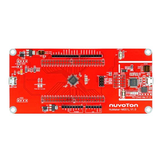 Nuvoton NuMicro NuMaker-M051L User Manual