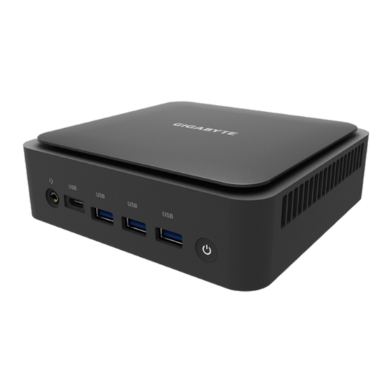 Gigabyte BRIX Extreme Quick Start Manual