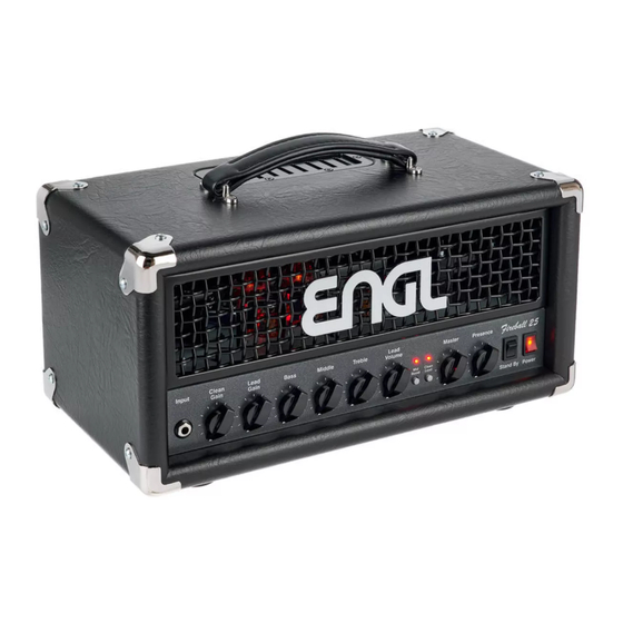 Engl E633 Operator's Manual