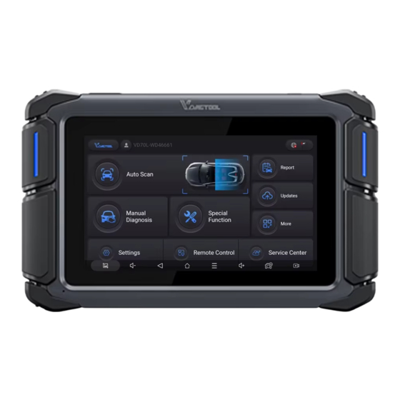 VDIAGTOOL VD70 Quick Start Manual
