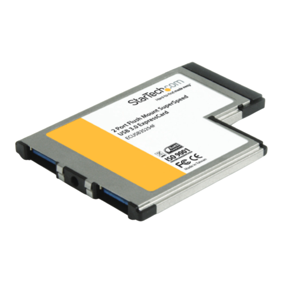 StarTech.com ECUSB3S254F Instruction Manual
