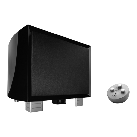 REL Acoustics G1 Operating Instructions Manual