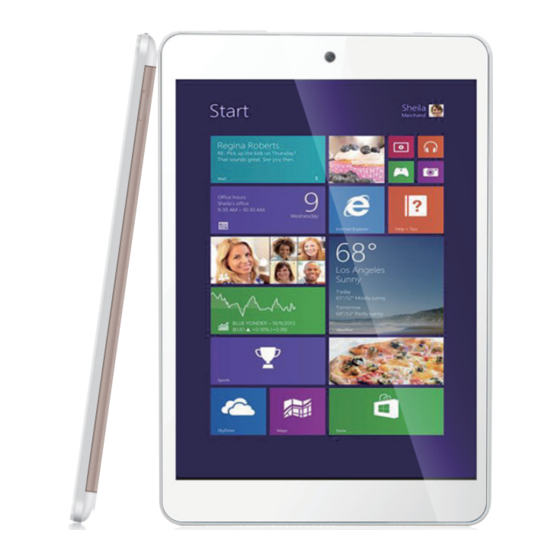IVIEW SupraPad i785QW Windows Tablet Manuals