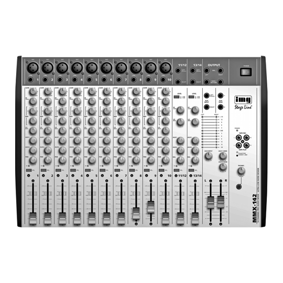 IMG STAGELINE MMX-142 Instruction Manual