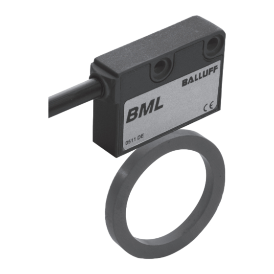Balluff BML-S Series Manuals