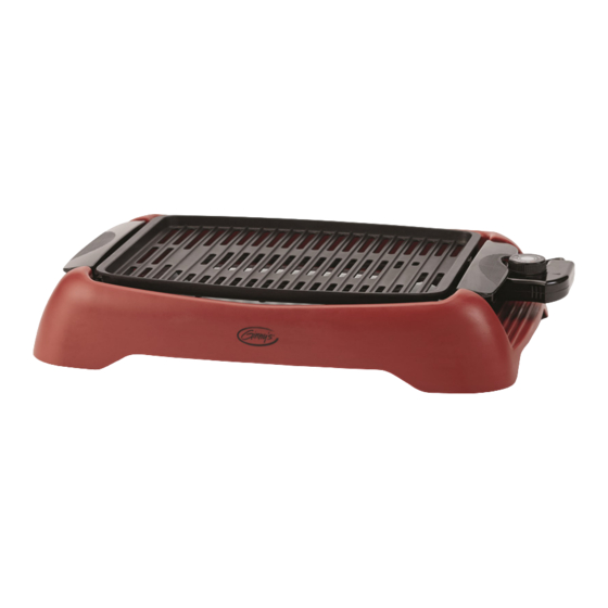 User Manuals: GINNY’S BDP-12 Smokeless Indoor Grill