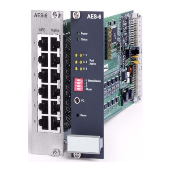 Clear-Com ECLIPSE AES-6 Instruction Manual