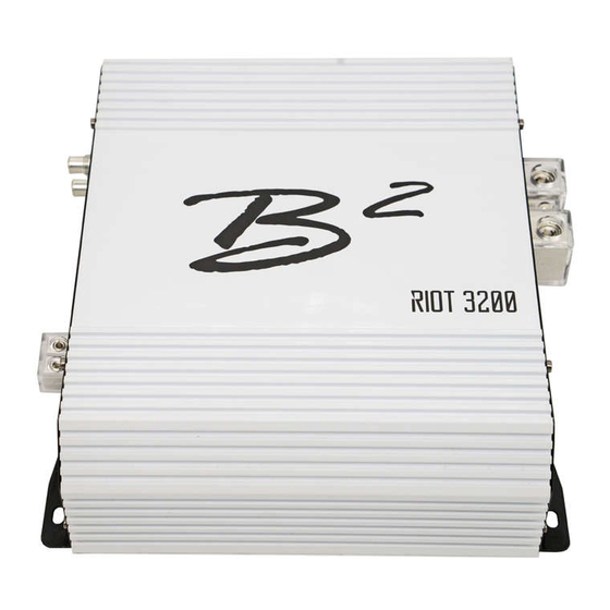B2 Audio RIOT 3200 User Manual