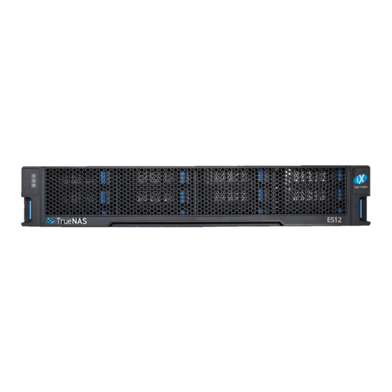 iXsystems TrueNAS ES12 Basic Setup Manual