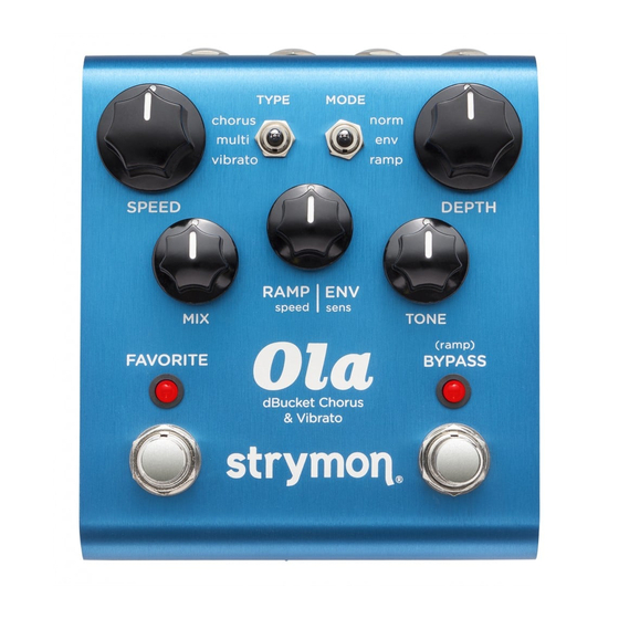 Strymon Ola User Manual