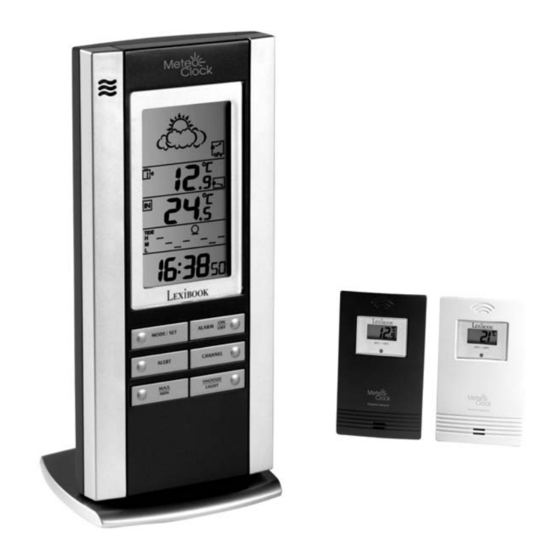 LEXIBOOK METEOCLOCK SM882 OWNER'S MANUAL Pdf Download | ManualsLib