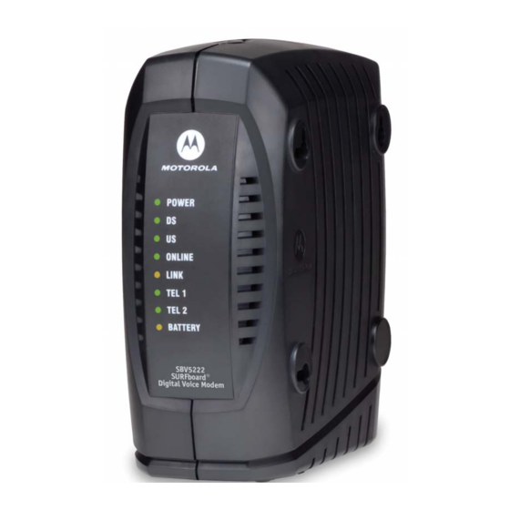 MOTOROLA SBV5222 SURFBOARD DIGITAL VOICE MODEM SOFTWARE LICENSE