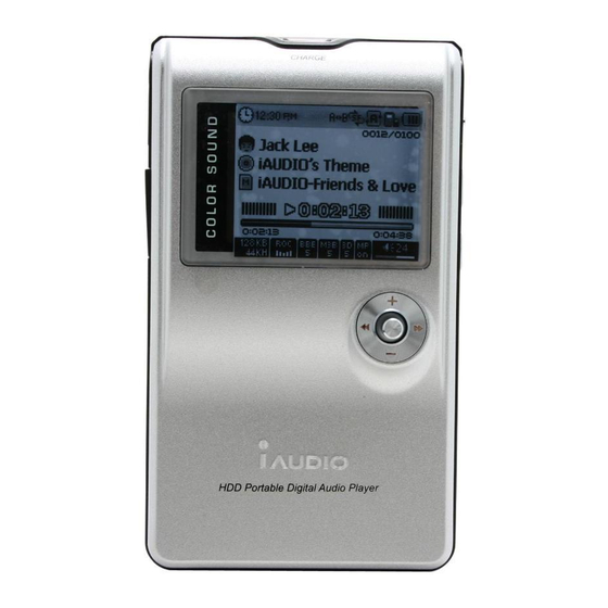 COWON IAUDIO M5 20GB USER MANUAL Pdf Download | ManualsLib