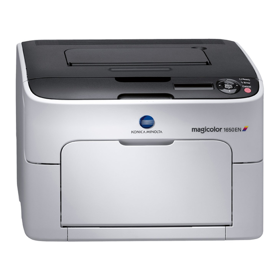 KONICA MINOLTA MAGICOLOR 1650EN REFERENCE MANUAL Pdf Download ManualsLib