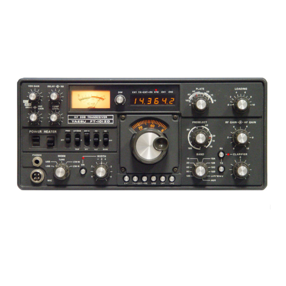 Yaesu FT-101ZD User Manual