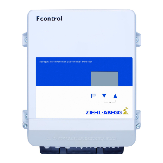ZIEHL-ABEGG Fcontrol Basic Manuals