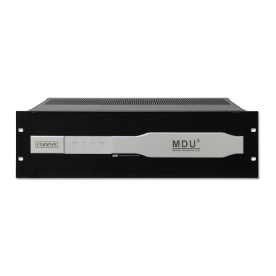 Meinberg IMS-MDU312 Manual