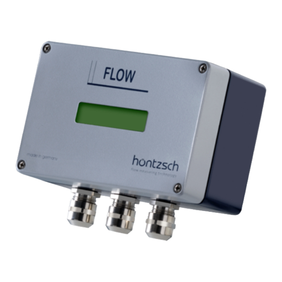 Hontzsch UFA Operating Instructions Manual