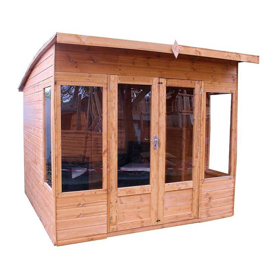 Mercia Garden Products 8x8 Helios Summerhouse General Instructions Manual