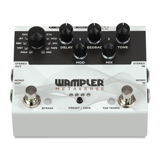 Wampler METAVERSE Manuals