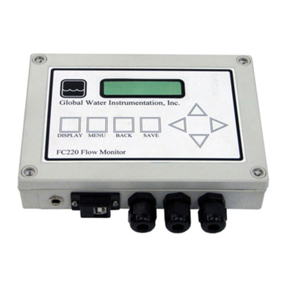 Global Water FC220 Manual
