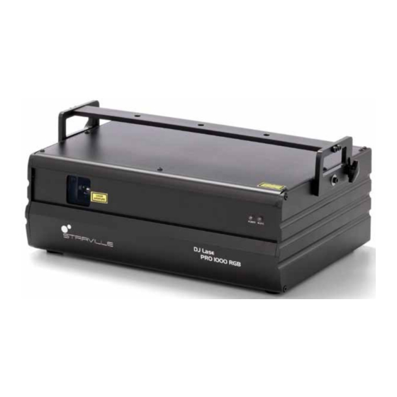Stairville DJ Lase Pro 1000 RGB Owner's Manual