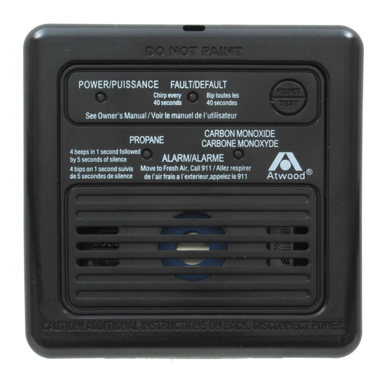Atwood LPCO User Manual And Installation Instructions